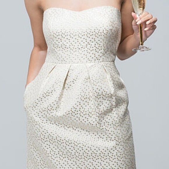 Jenny Yoo Dresses & Skirts - Jenny Yoo Gold ‘Coco’ strapless dress